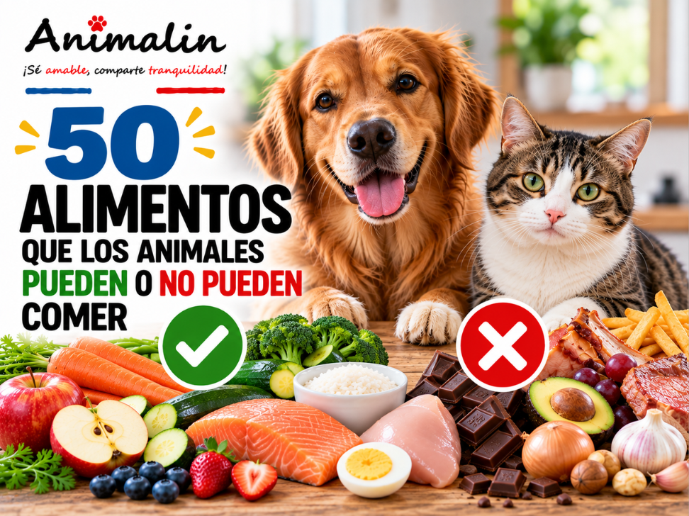 🥬 50 alimentos: ¿qué pueden comer los perros y los gatos?