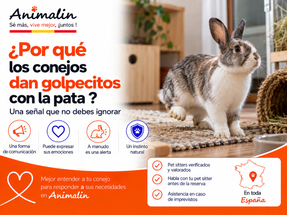 🤔 ¿Y por qué los conejos dan golpes con la pata de repente? Esta señal que no debes ignorar