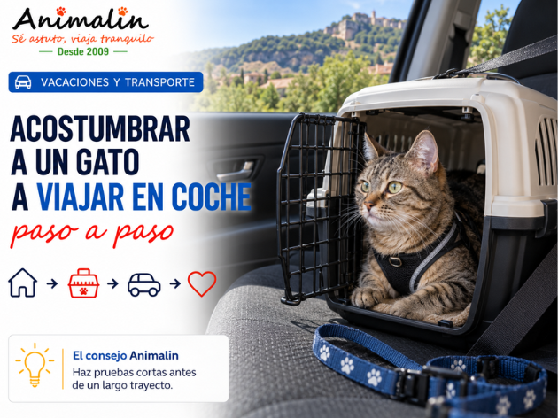 🐱 ¿Cómo acostumbrar a un gato a viajar en coche? Método paso a paso