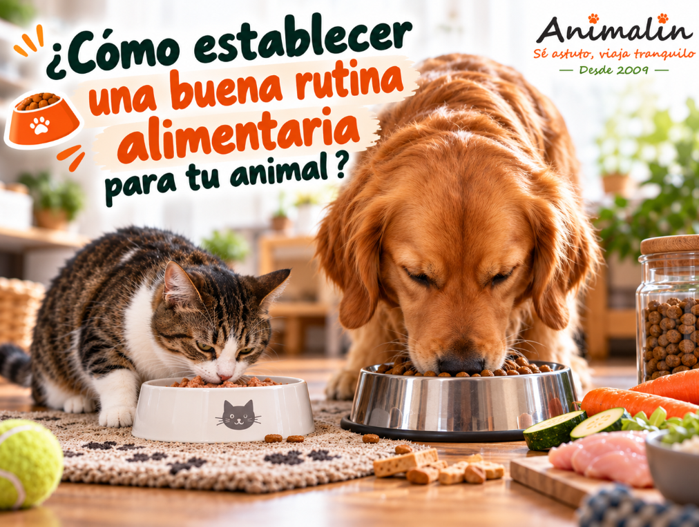🍽️ ¿Cómo establecer una buena rutina alimentaria para tu animal?