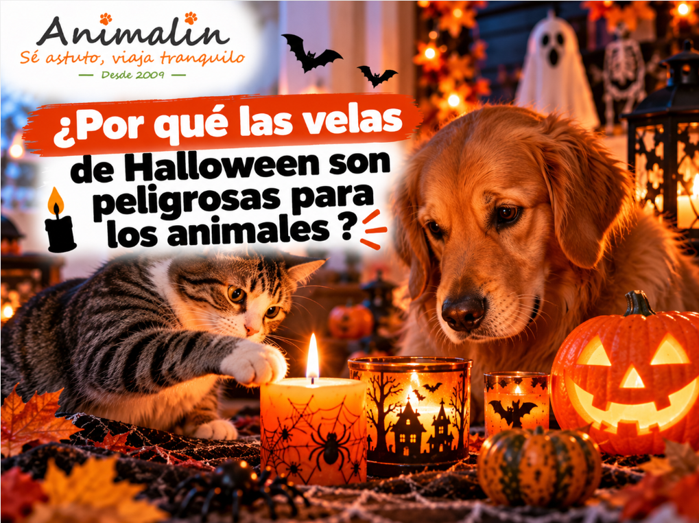🕯️ ¿Por qué las velas de Halloween son peligrosas para los animales?