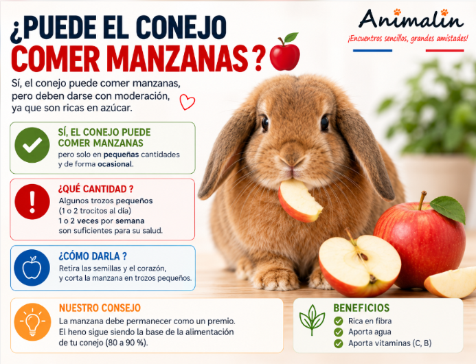 🍎 ¿El conejo puede comer manzana? La guía completa (2026)