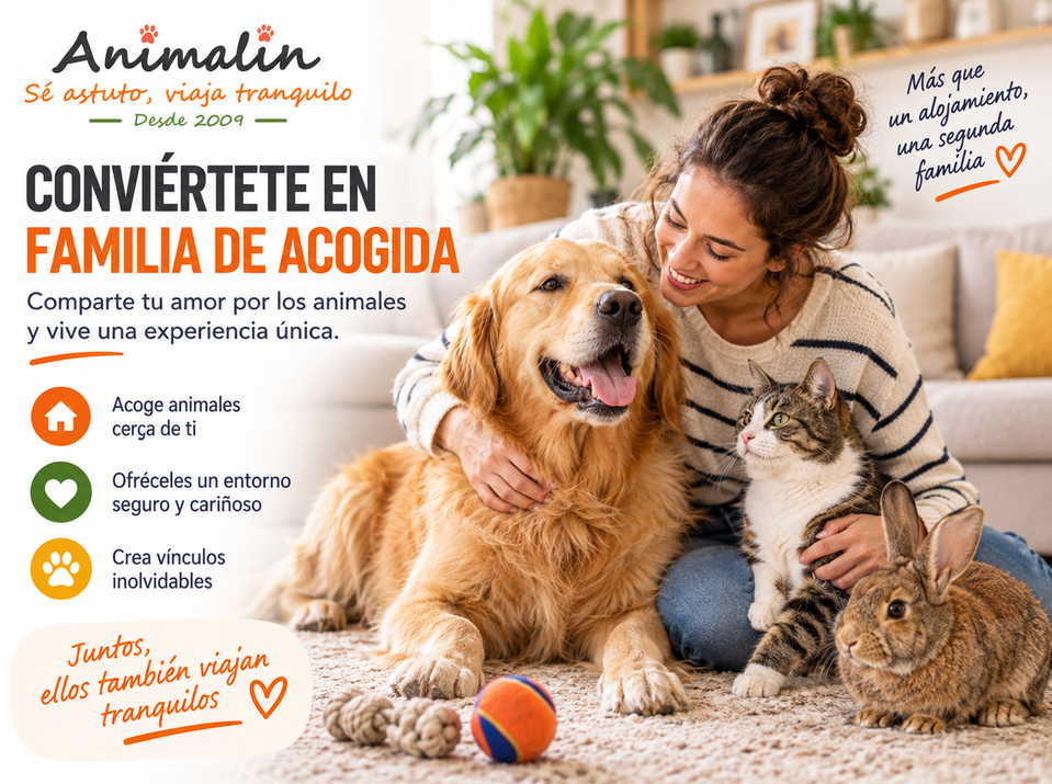🏡 Convertirte en cuidador en Animalin: acoge animales en tu casa y vive una experiencia increíble