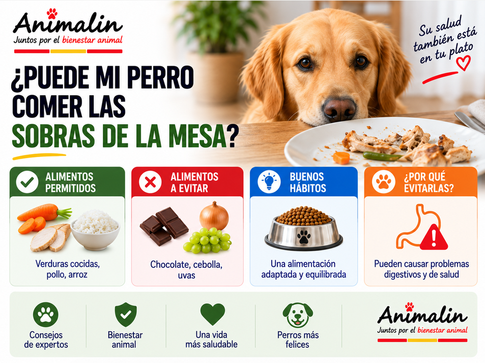 🍗 ¿Puedes darle las sobras de la mesa a tu perro?