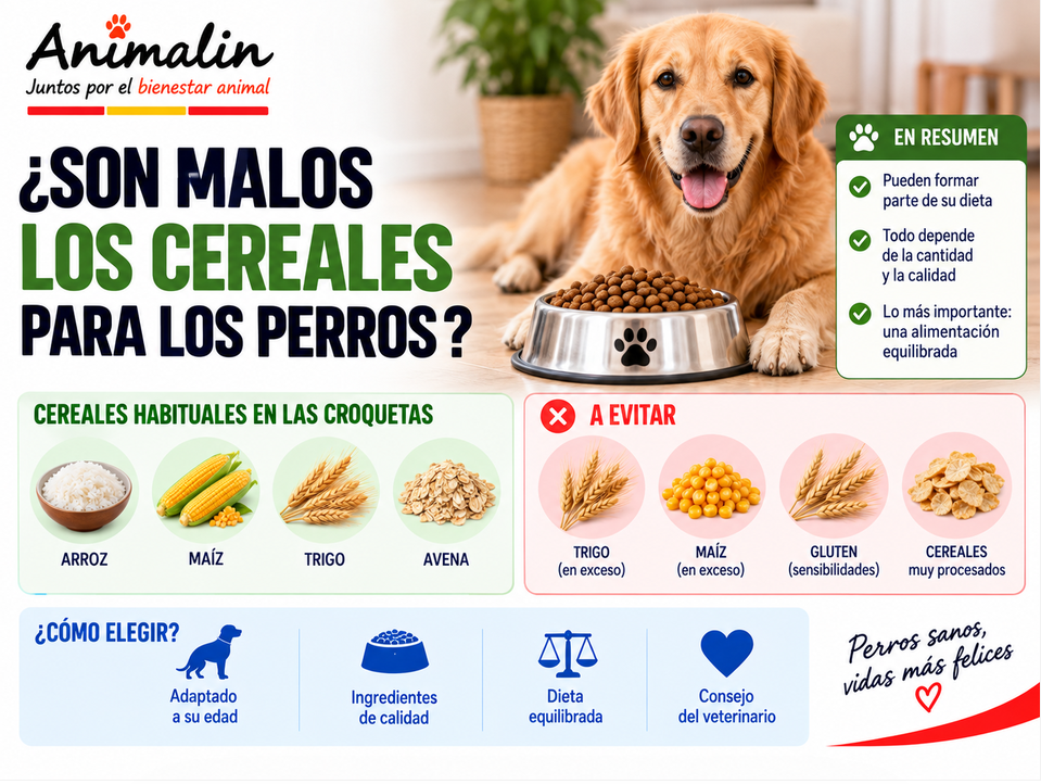 🌾 ¿Son malos los cereales para los perros?