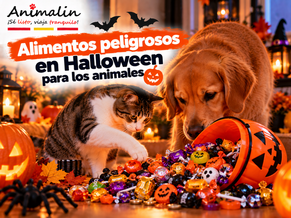 🍬 Alimentos peligrosos en Halloween: los dulces que nunca debes dejar al alcance de los animales