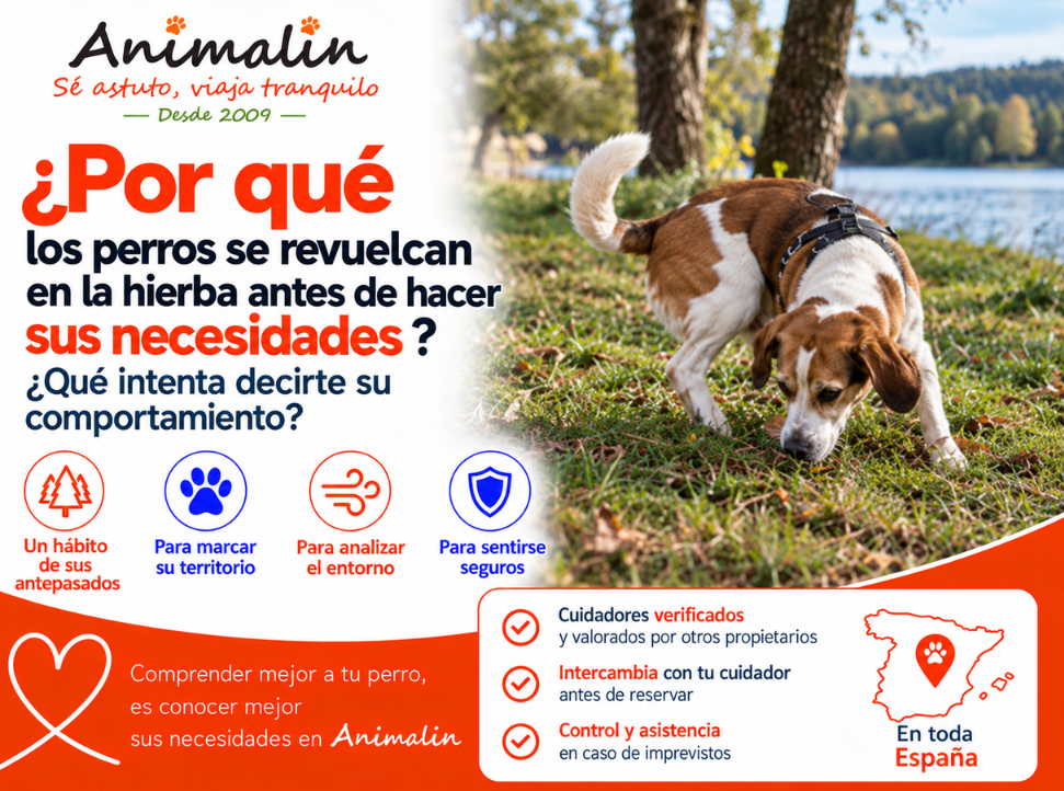 🤔 ¿Y por qué los perros dan vueltas en círculo antes de hacer sus necesidades? ¿Viene realmente este comportamiento de sus antepasados?