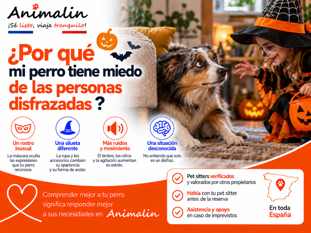 👻 ¿Por qué mi perro tiene miedo de las personas disfrazadas?