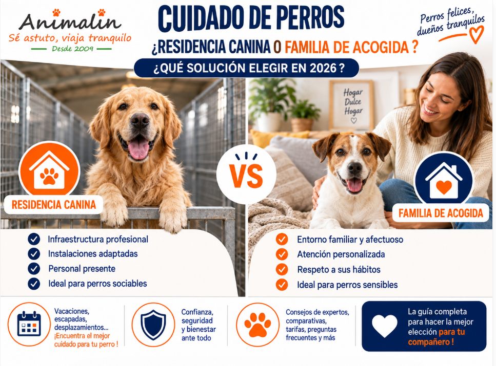 🐶 Alojamiento para perros o residencia canina: ¿qué opción elegir en 2026? La guía completa