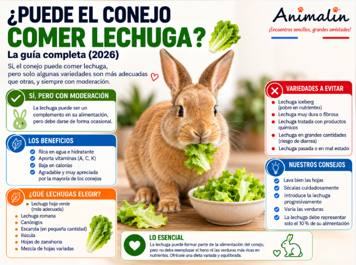 🥬 ¿Puede comer lechuga un conejo? La guía completa (2026)
