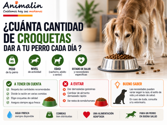 🥩 ¿Qué cantidad de pienso darle a tu perro al día?