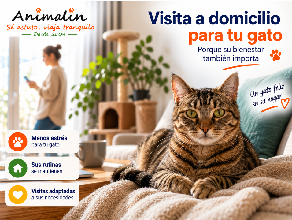 🐱 Visita a domicilio para gatos: ¿por qué suele ser la mejor solución? (Guía completa 2026)
