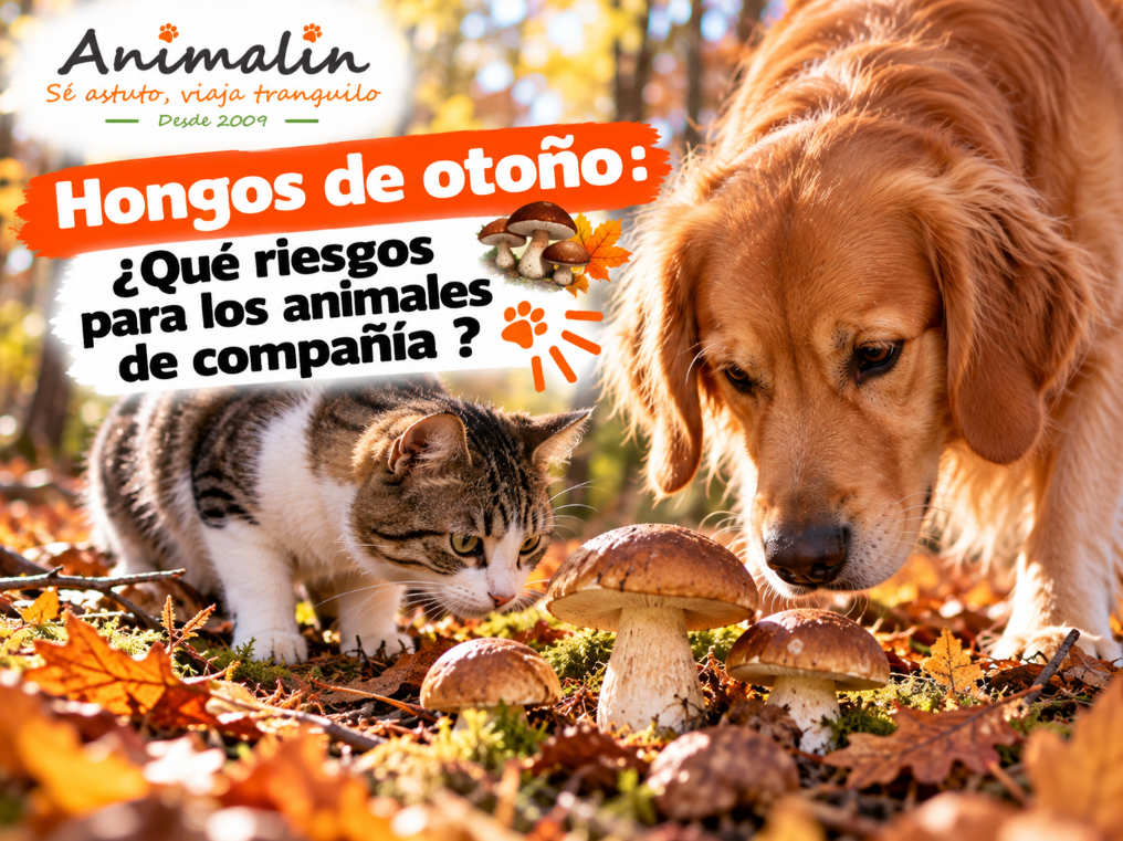 🍄 Setas de otoño: ¿qué riesgos existen para perros y gatos?