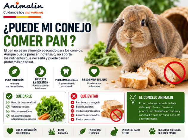 🍞 ¿Puede comer pan el conejo?