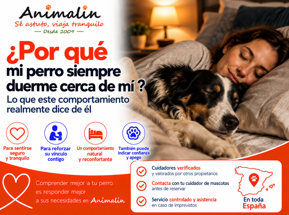 🤔 ¿Y por qué mi perro siempre viene a dormir cerca de mí?