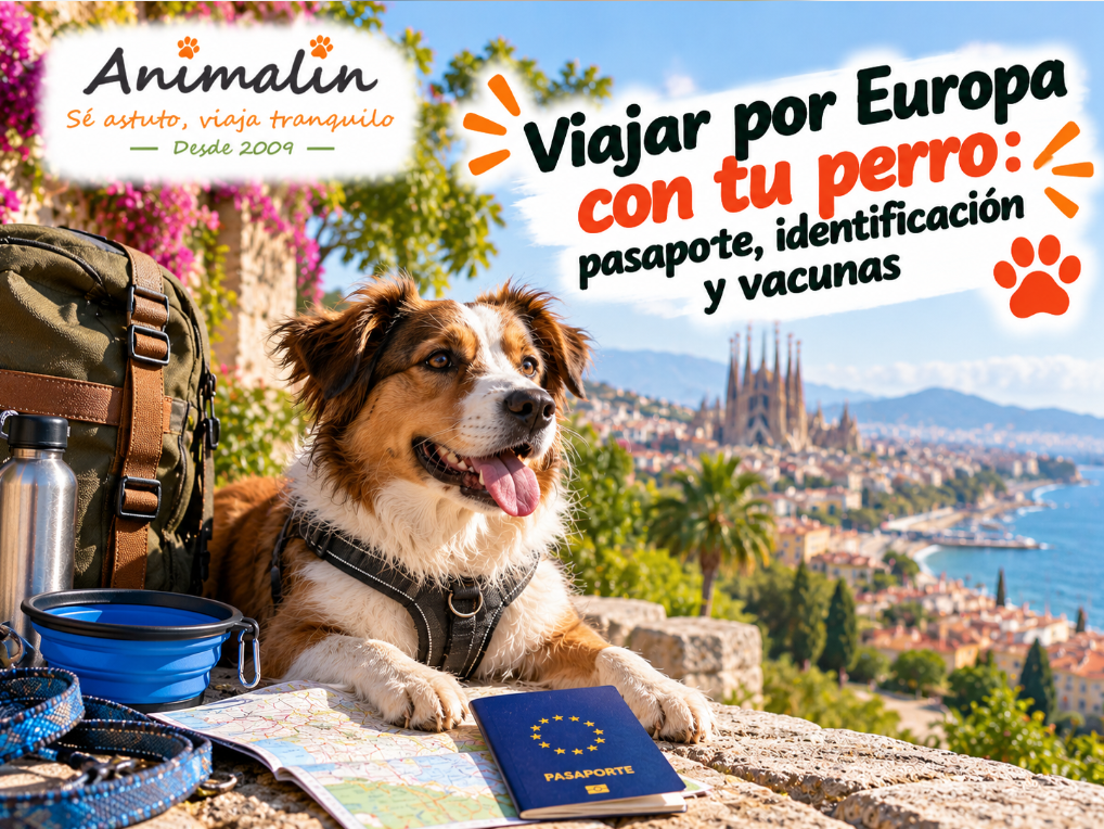 Viajar por Europa con tu perro: pasaporte, identificación y vacunas